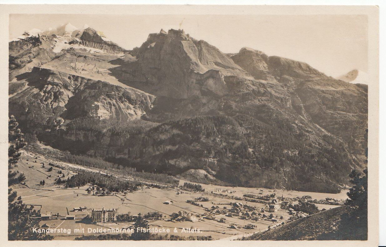Switzerland Postcard: Kandersteg Mit Doldenhorner Fisistocke & Altels M43