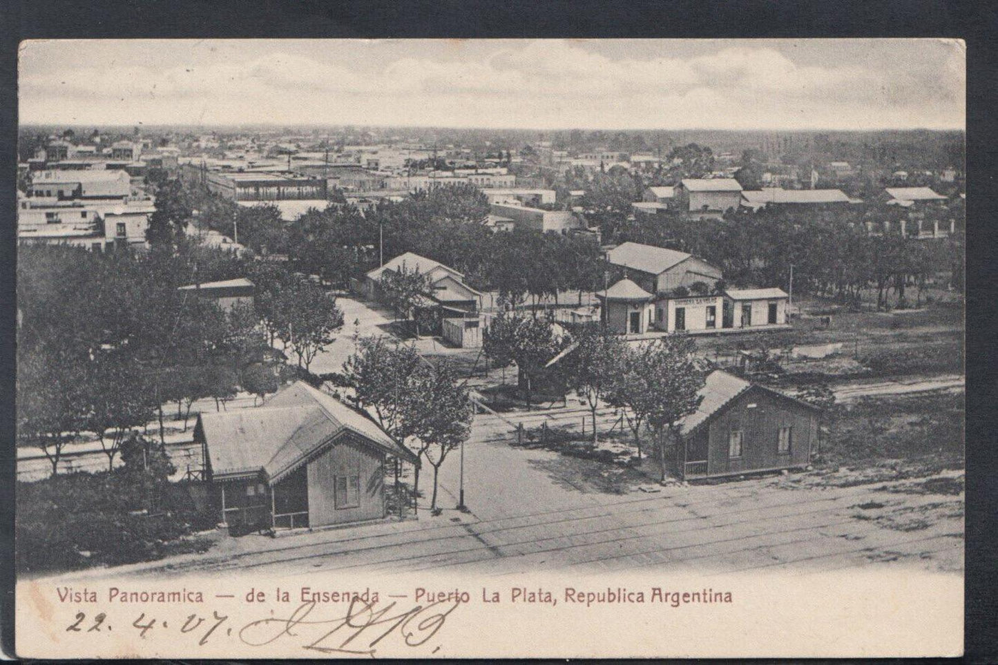Argentina Postcard: Vista Panorámica de la Ensenada Puerto La Plata T10088