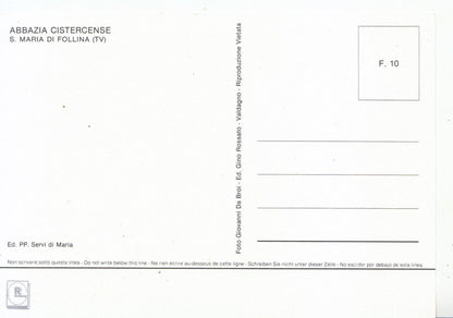 Italy Postcard - Abbazia Cistercense, S. Maria Di Follina   SM391