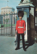 Load image into Gallery viewer, Military Postcard - A Scots Guards Sentry at Windsor Castle, Berkshire   RRR510
