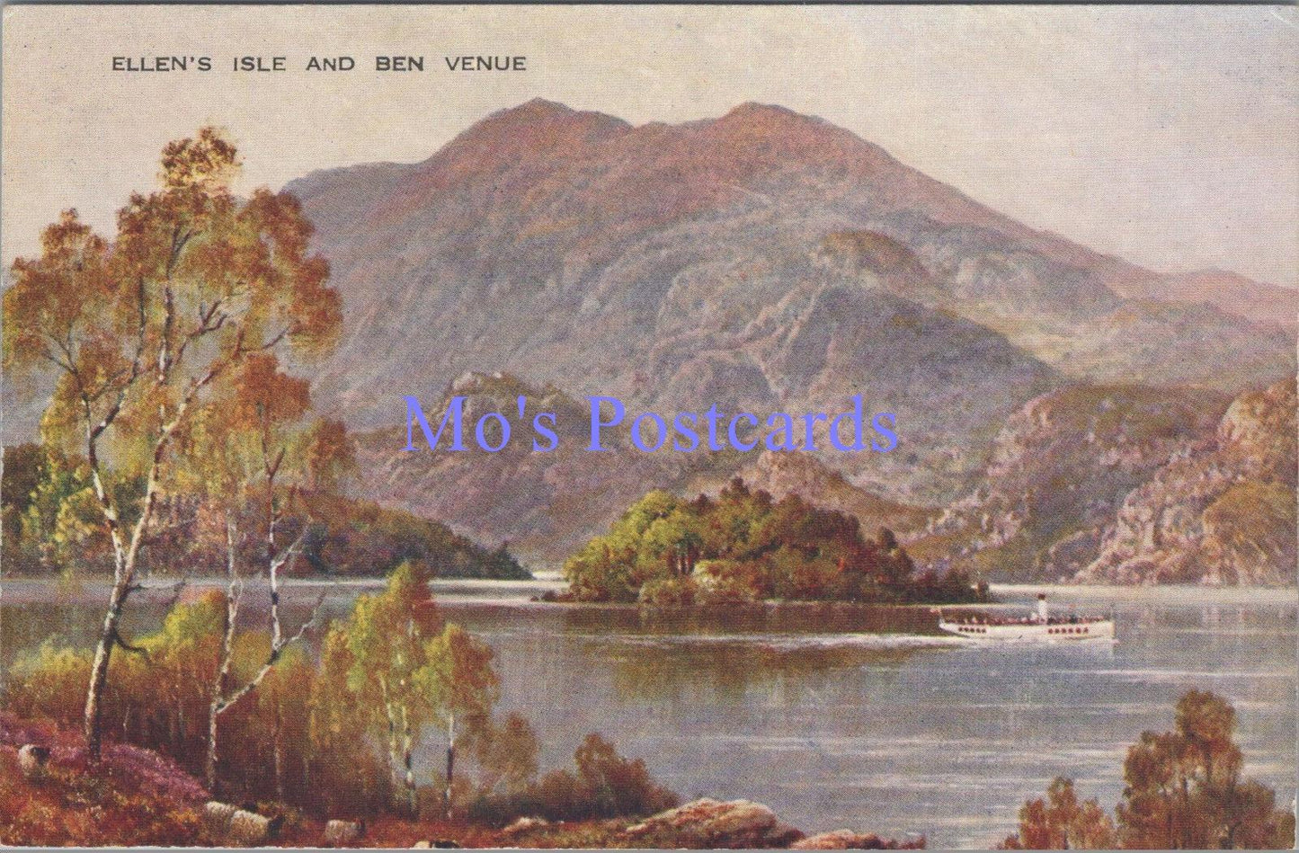 Scotland Postcard - Ellen's Isle and Ben Venue, Callander   DC2011