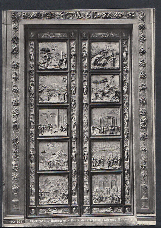 Italy Postcard - Firenze - The Baptistery, Second Bronze Door   RR2234