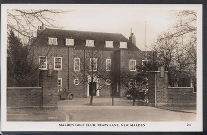 Surrey Postcard: New Malden, Malden Golf Club Traps Lane Course View RT4