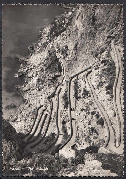 Italy Postcard - Capri, Krupp Street   RR1251