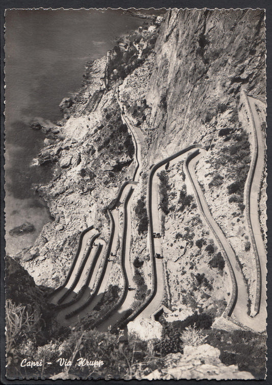 Italy Postcard - Capri, Krupp Street   RR1251