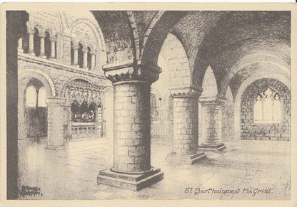 London Postcard - St Bartholomew The Great  AB506