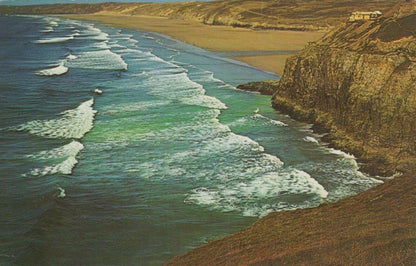 Cornwall Postcard - Coastline at Perranporth   RS24553