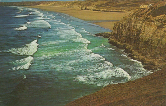 Cornwall Postcard - Coastline at Perranporth   RS24553