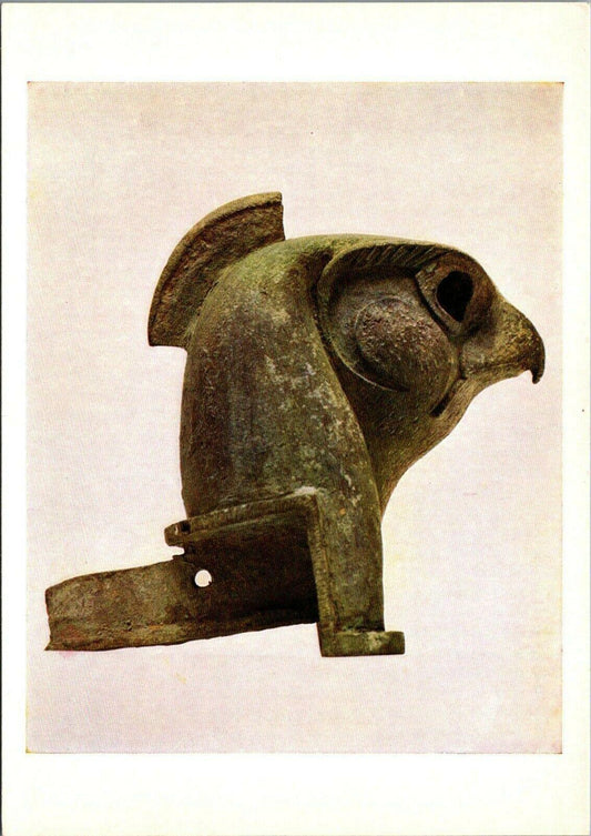 British Museum Postcard - Falcon's Head From Egypt, Late Period  RRR1279