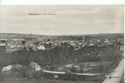 France Postcard: Doullens Vue Generale, Panorama Town Landscape View 12103A