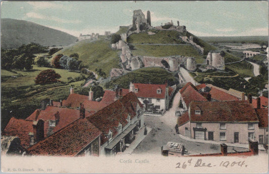Dorset Postcard - Corfe Castle Village  XT159