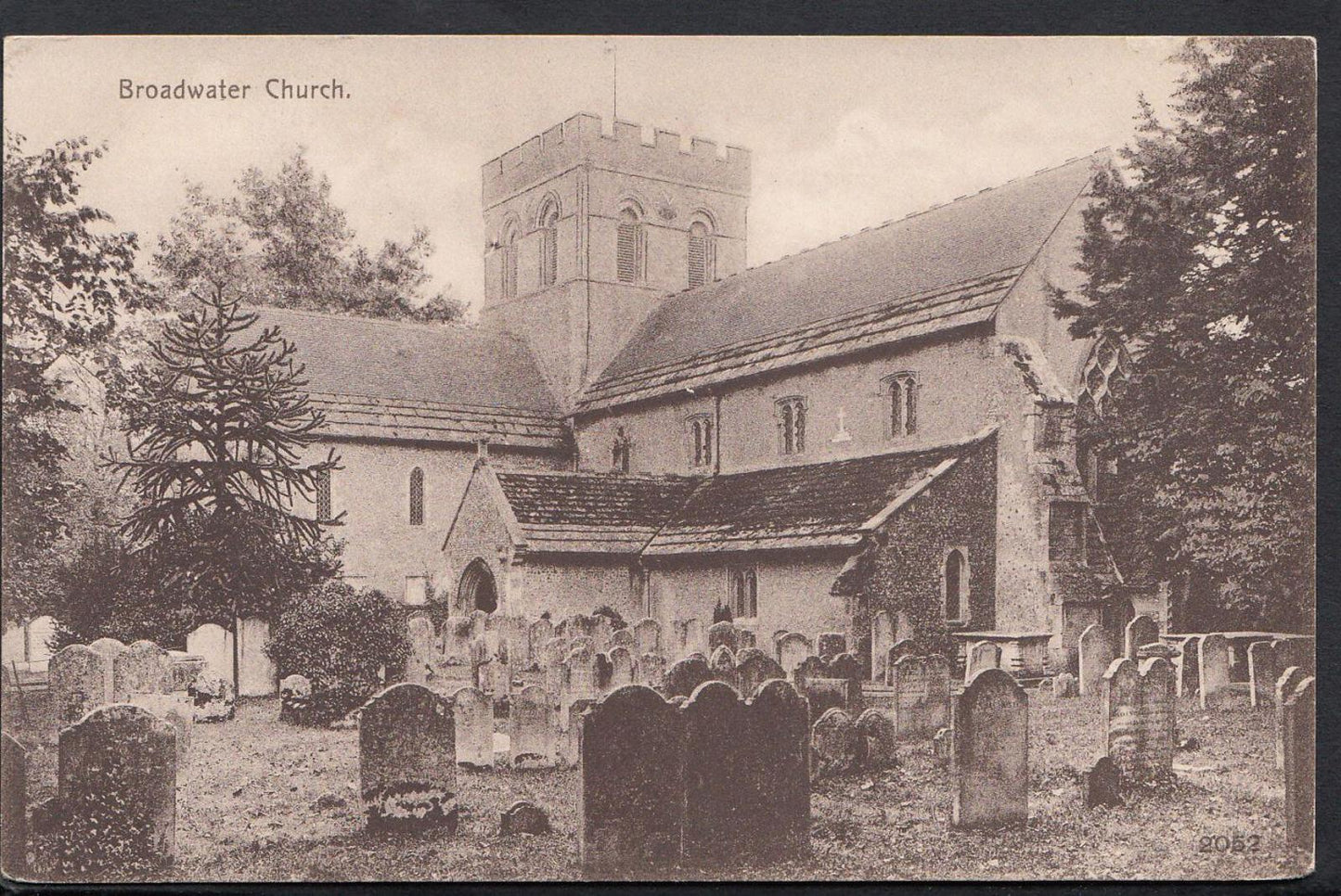 Sussex Postcard, Broadwater Church   RS1360