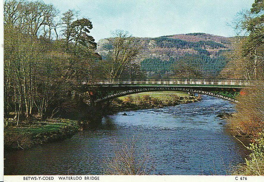 Wales Postcard - Betws-y-Coed, Waterloo Bridge   AB601