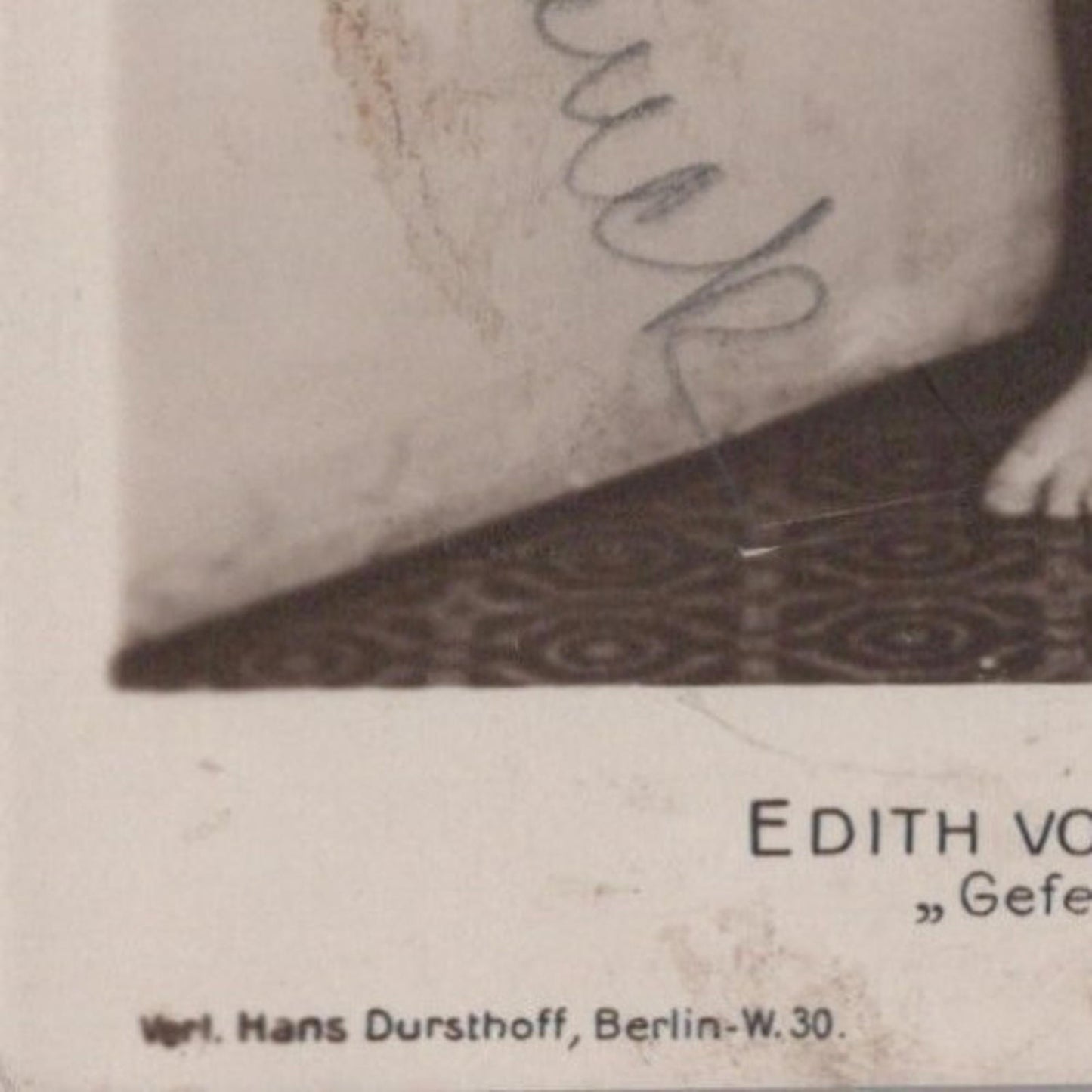 Theatrical Postcard - Edith Von Schrenck Dancer, Dancing, Signed  RS40479