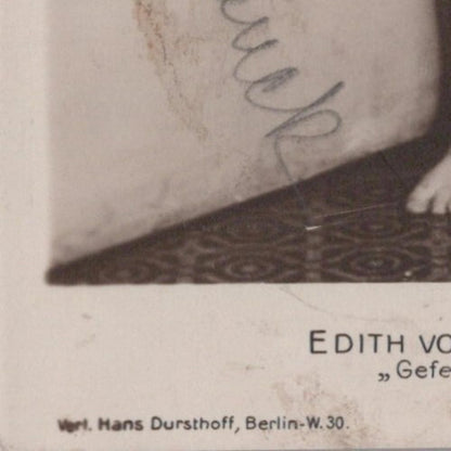 Theatrical Postcard - Edith Von Schrenck Dancer, Dancing, Signed  RS40479