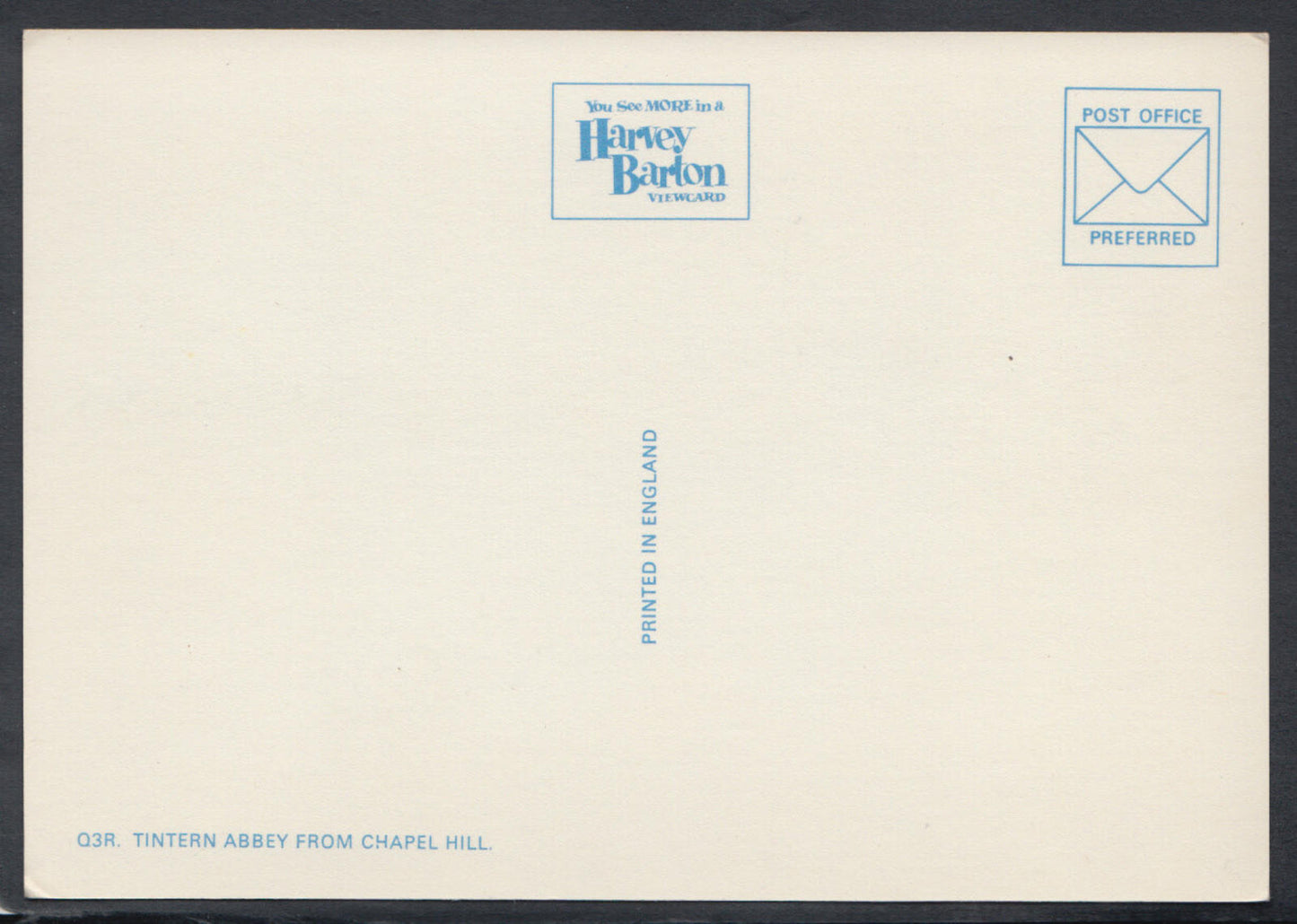 Wales Postcard - Tintern Abbey From Chapel Hill  RR5730