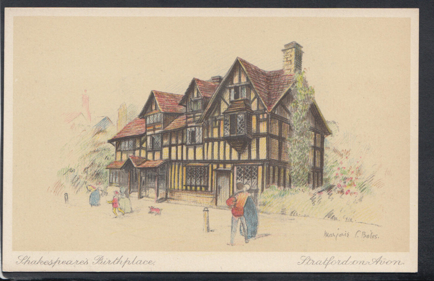 Warwickshire Postcard - Shakespeare's Birthplace, Stratford-On-Avon   RS14764
