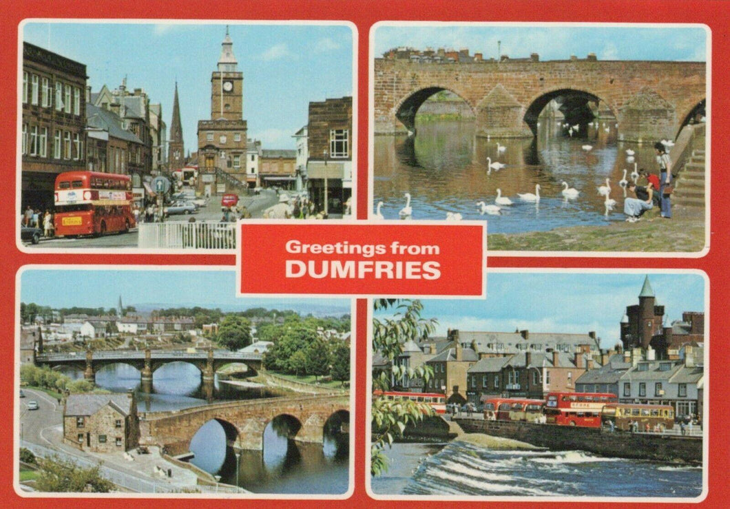 Scotland Postcard - Greetings From Dumfries    RRR48