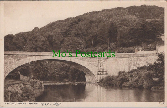 Wales Postcard - Llandilo Stone Bridge, Carmarthenshire   DC2597