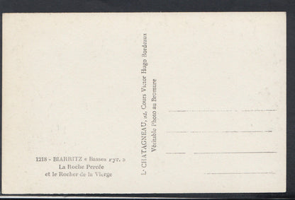 France Postcard - Biarritz - La Roche Percee Et Le Rocher De La Vierge  RS9560