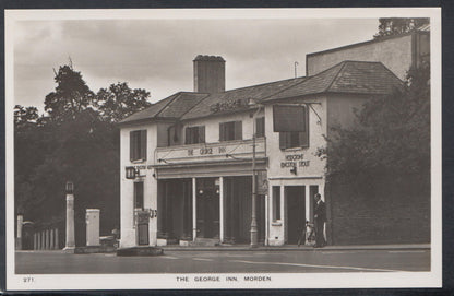 Surrey Postcard: The George Inn Morden Historic Coaching Pub View RT2437