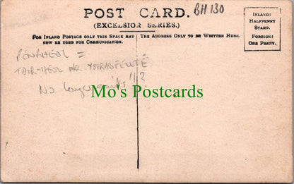 Powys Postcard: Penrheol Builth Wells Rural House Cottages 1910s RPPC BH130