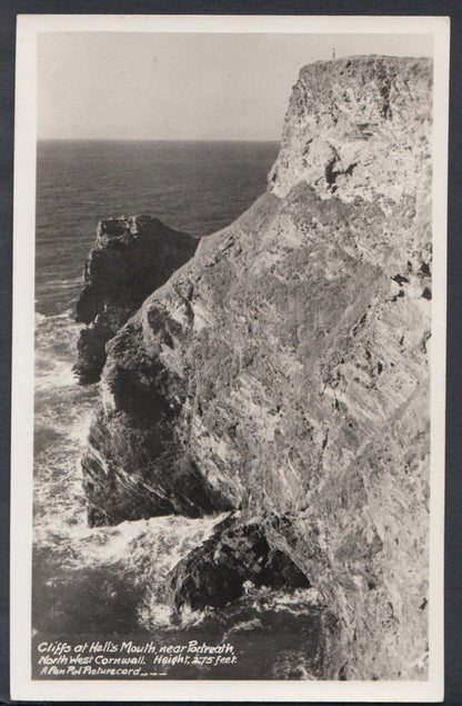 Cornwall Postcard - Cliffs at Hell's Mouth, Near Portreath    RS7642