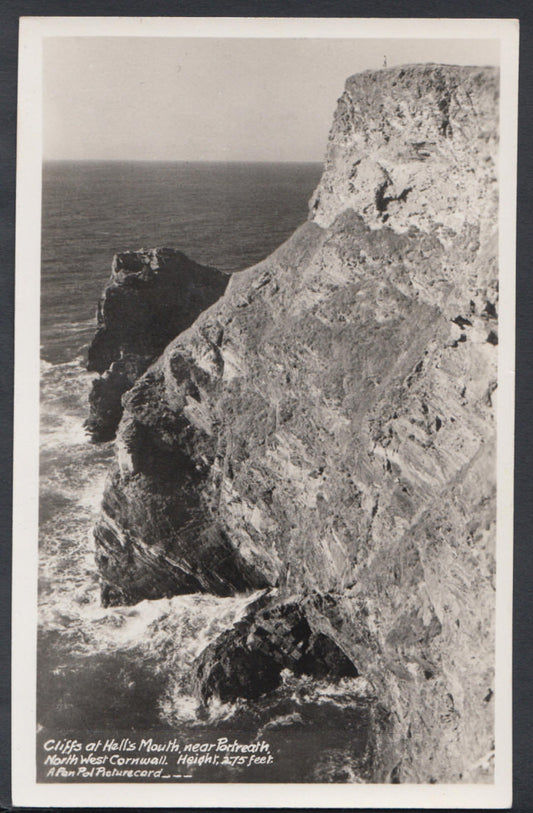Cornwall Postcard - Cliffs at Hell's Mouth, Near Portreath    RS7642