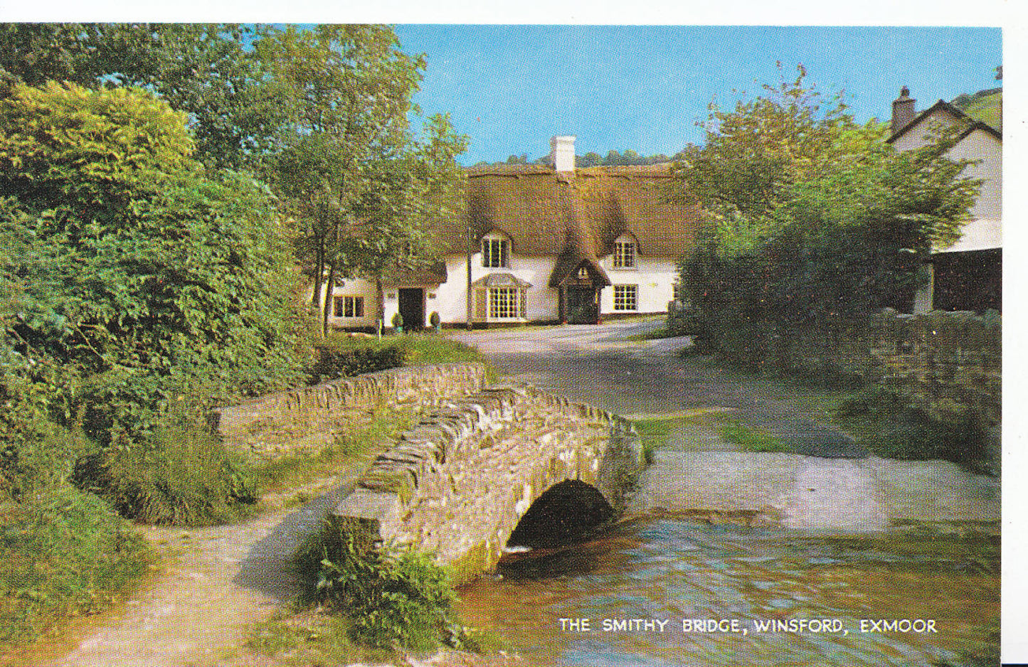Somerset Postcard - The Smithy Bridge, Winsford, Exmoor   SL35