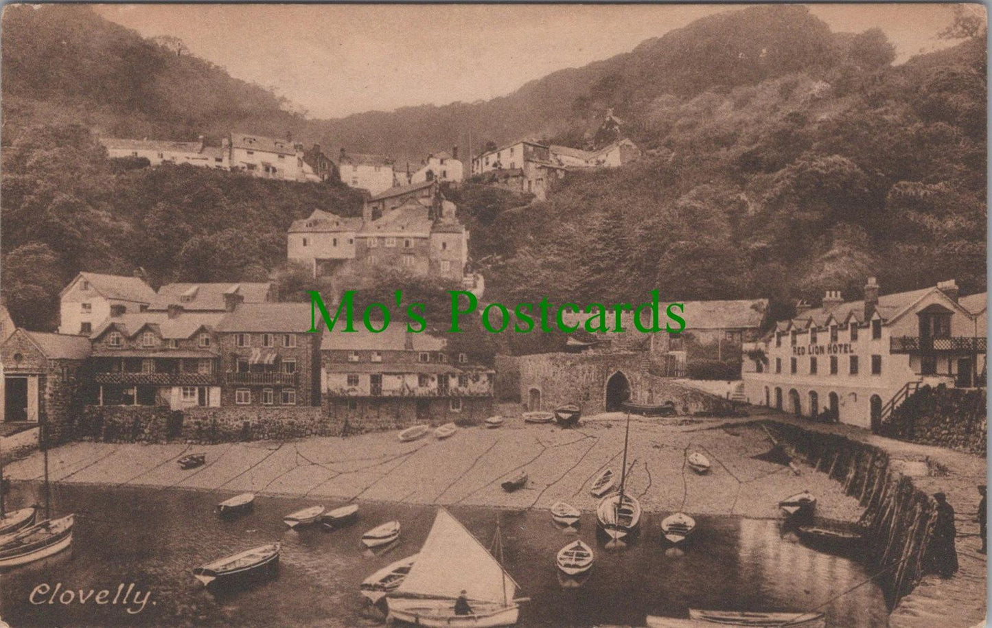 Devon Postcard - Clovelly Village and Harbour DC2465