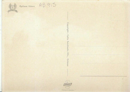 Sweden Postcard - Gyllene, Uttern   AB915
