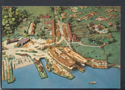 Hampshire Postcard - Model of Buckler's Hard, Beaulieu River    RR7513
