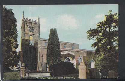 Oxfordshire Postcard - Wroxton Church Near Banbury    RS11054