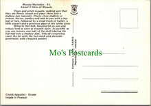 Load image into Gallery viewer, Food &amp; Drink Postcard - Recipes - Les Moules Mariniere RR14262
