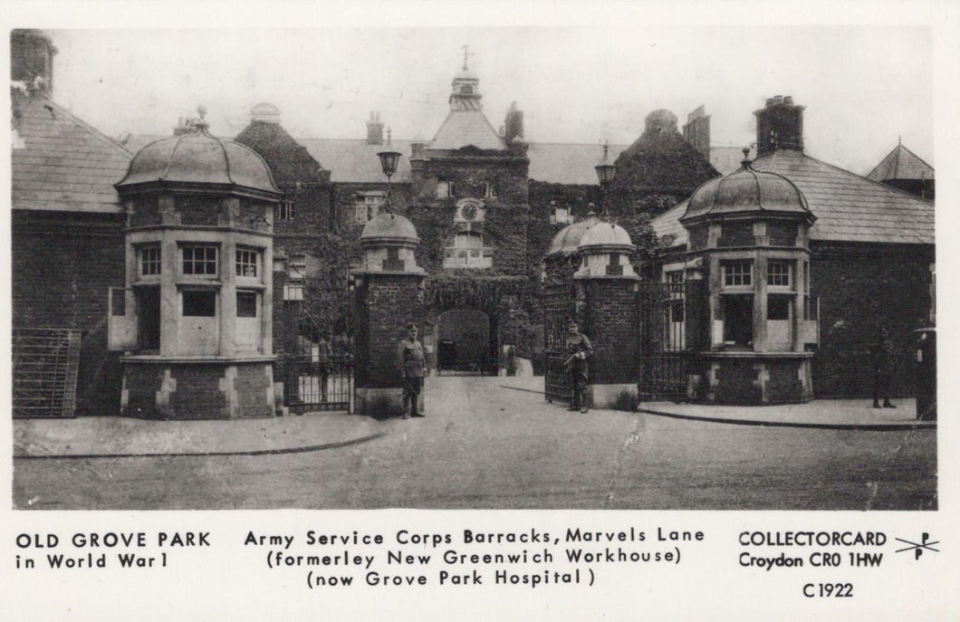 London Postcard - Lewisham, Old Grove Park in WW1, Army Service Corps - XT17