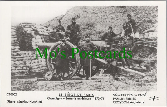 Military Postcard -Le Siege De Paris, Champigny, Batterie Exterieure RS32558