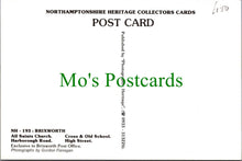 Load image into Gallery viewer, Northamptonshire Postcard - Brixworth Cross &amp; Old School, High Street RR19856
