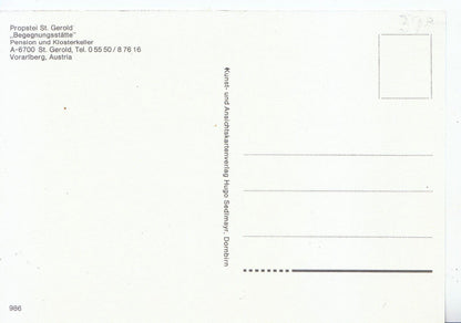 Austria Postcard - Propstel St Gerold - Begegnungsstatte, Pension   SM382