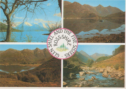 Scotland Postcard - Glen Shiel and The Five Sisters, Ross-Shire   RRR42