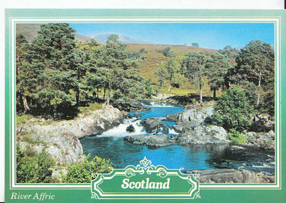 Scotland Postcard - River Affric  AB73