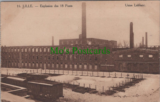 France Postcard - Lille, Explosion Des 18 Ponts, Usine Leblanc DC2615