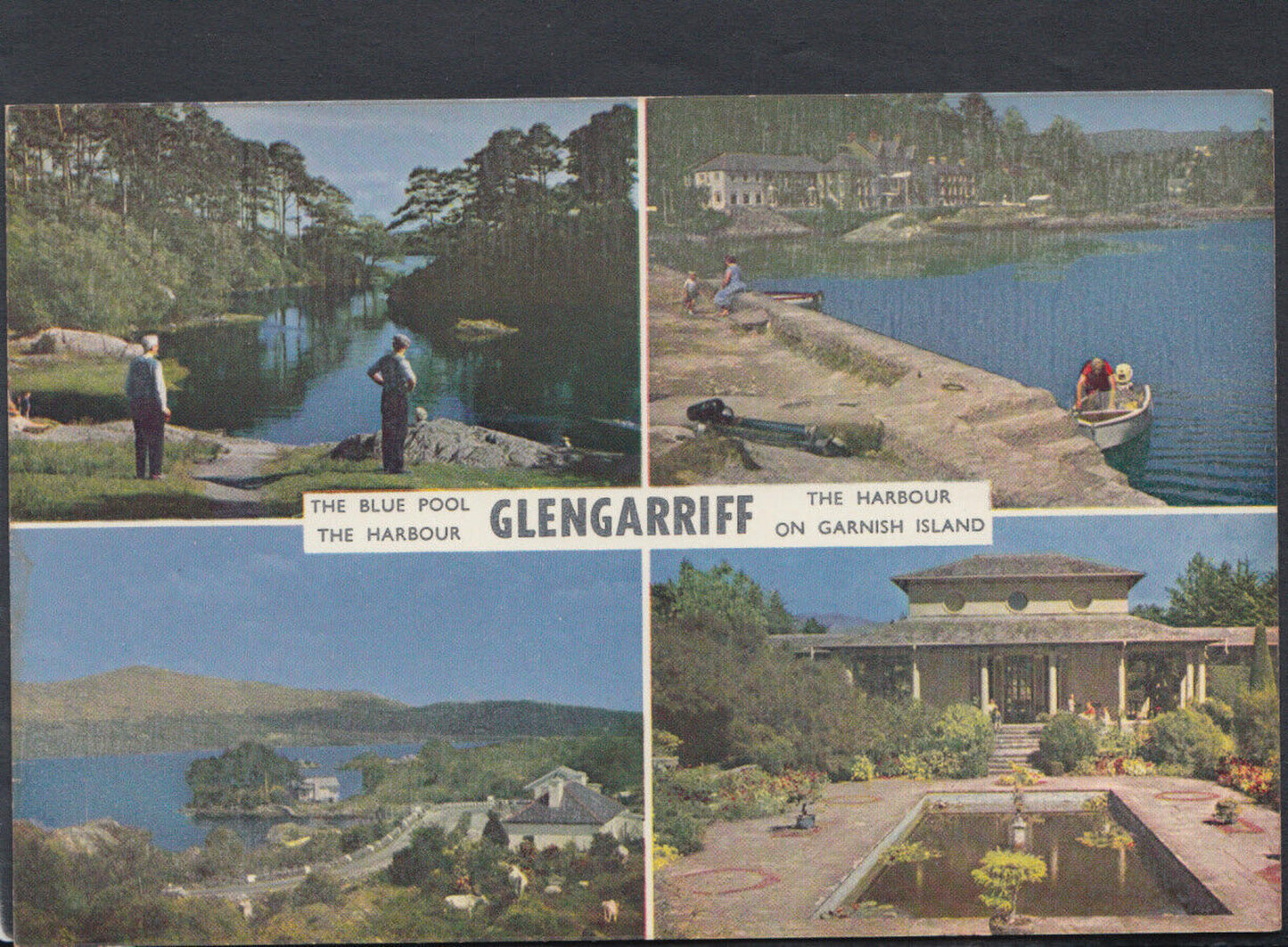 Ireland Postcard - Views of Glengarriff - The Blue Pool, Garnish Island   RR6373