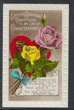 Load image into Gallery viewer, Greetings Postcard - Loving Birthday Greetings To My Dear Sweetheart  T9631
