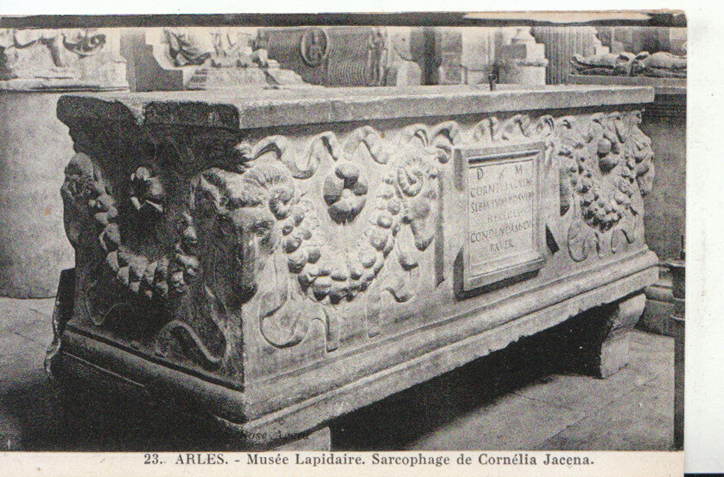 France Postcard - Arles, Musee Lapidaire, Sarcophage De Cornelia Jacena  17121A