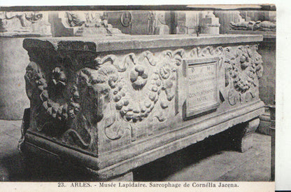 France Postcard - Arles, Musee Lapidaire, Sarcophage De Cornelia Jacena  17121A