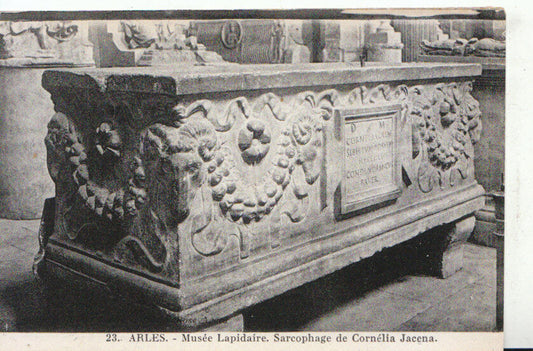 France Postcard - Arles, Musee Lapidaire, Sarcophage De Cornelia Jacena  17121A