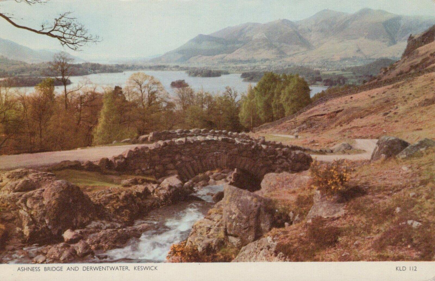 Cumbria Postcard - Ashness Bridge and Derwentwater, Keswick   RS23685