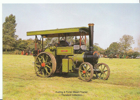 Steam Tractor Postcard - Aveling & Porter Steam Tractor  AB902