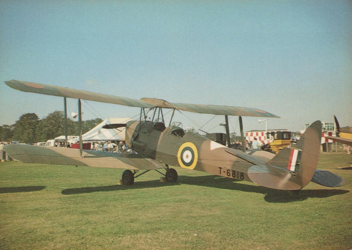 Military Aviation Postcard - De Havilland Tiger Moth Aeroplane    RR9835