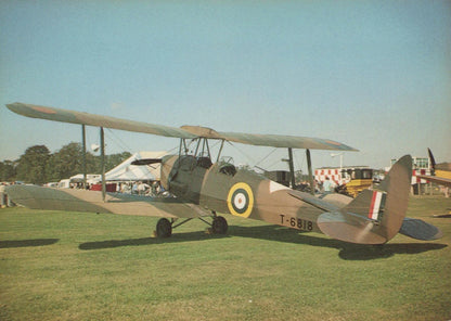 Military Aviation Postcard - De Havilland Tiger Moth Aeroplane    RR9835